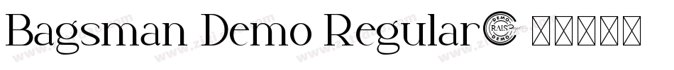 Bagsman Demo Regular字体转换